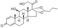 16a(R),17-(Butylidenebis(oxy))-11b,21-dihydroxypregna-1,4-diene-3,20-dione(51333-22-3)